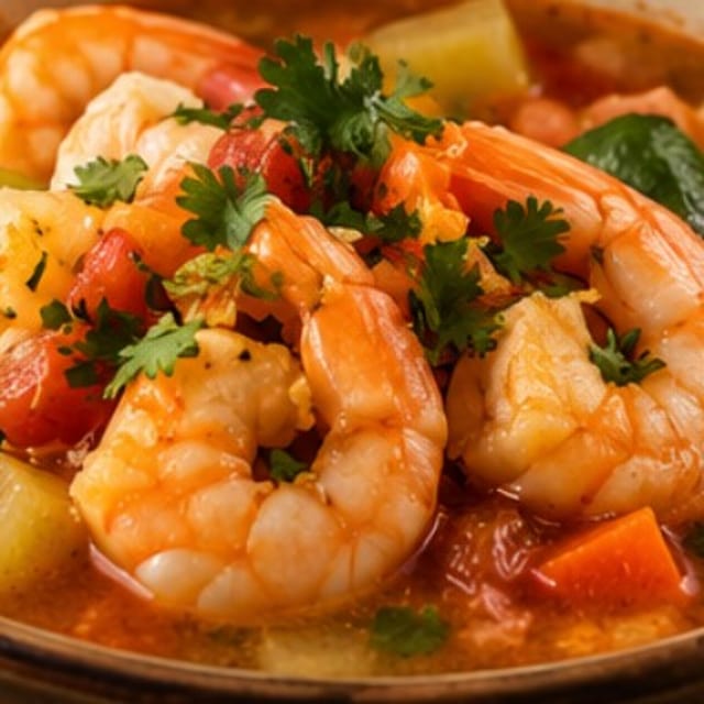 Caldo de Camaron (Shrimp Broth).