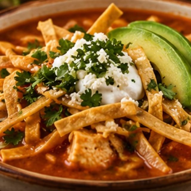 Sopa de Tortilla (Tortilla Soup).