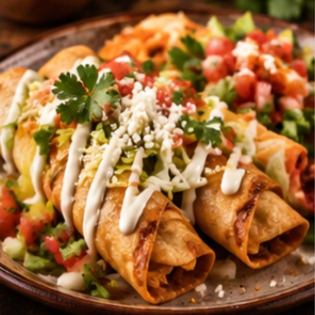 Flautas Mexicanas Lunch.