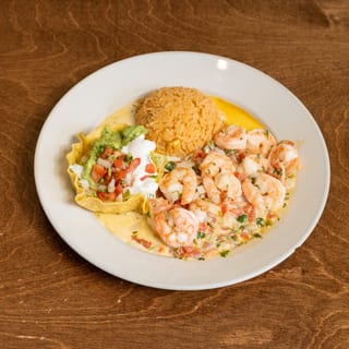 Smothered Shrimp Fajitas